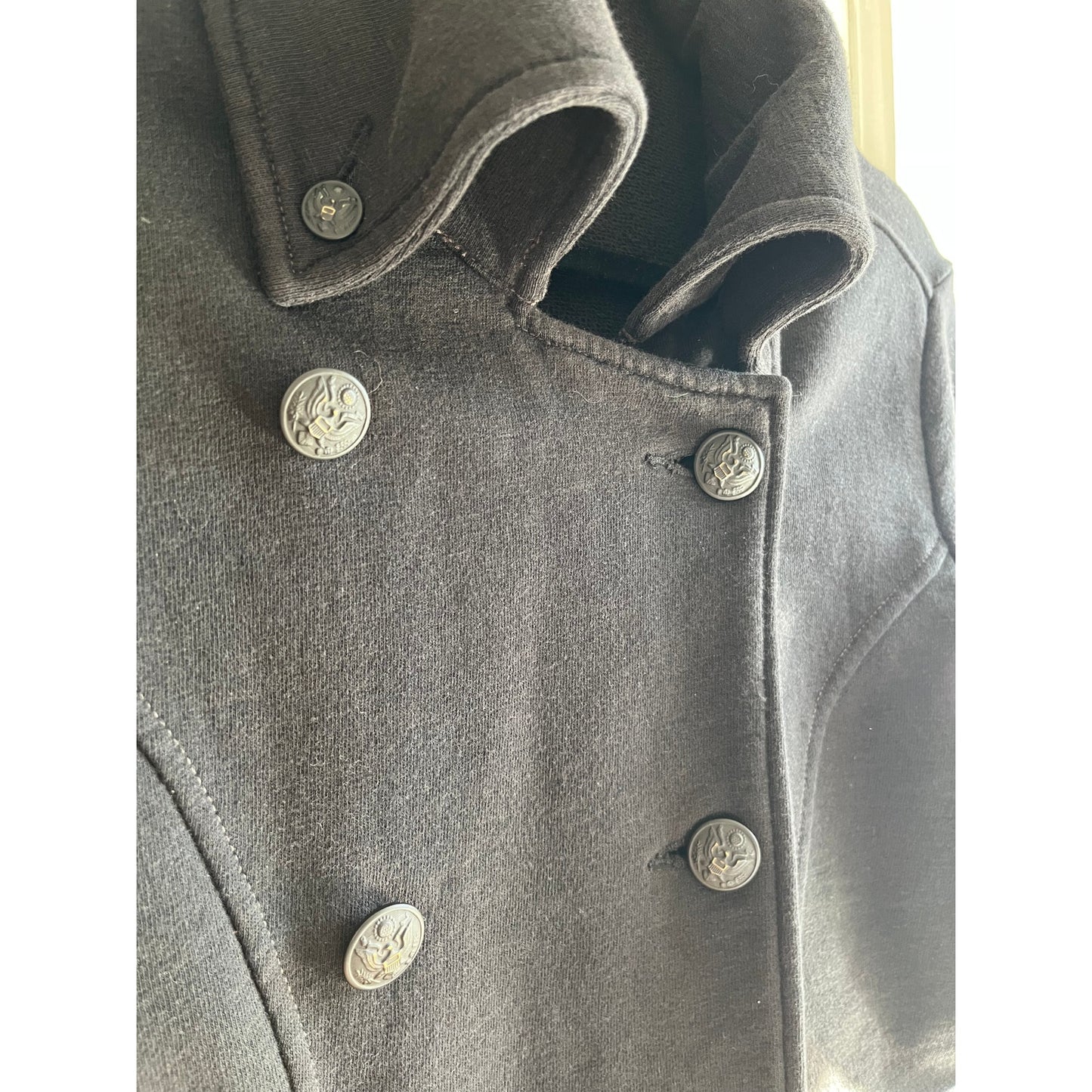 VTG Polo Jeans Co. Ralph Lauren Navy Algodon Peacoat | Anchor Buttons Size M