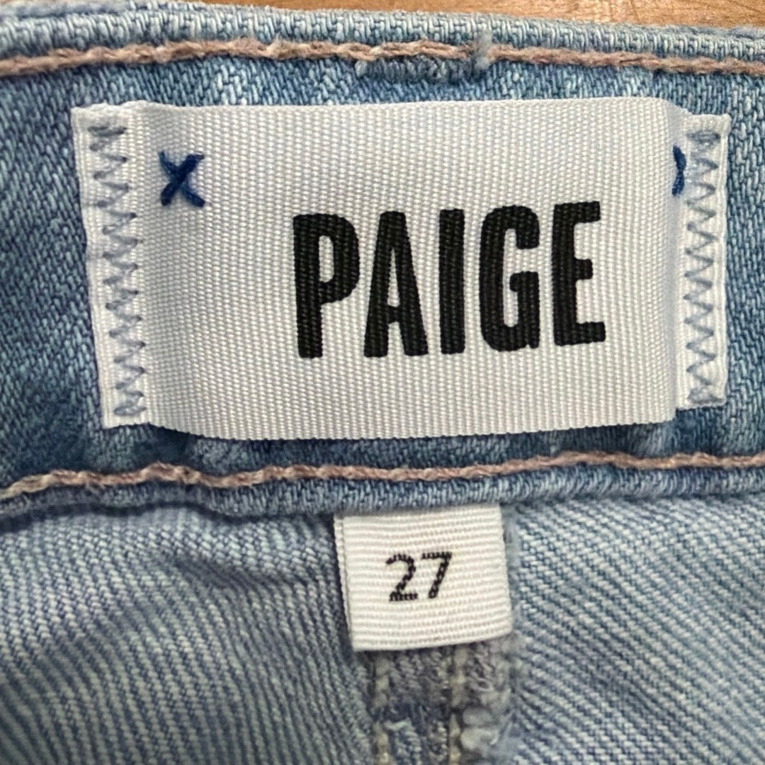 Paige Size 27 Light Wash Collette Cropped Flare Jean