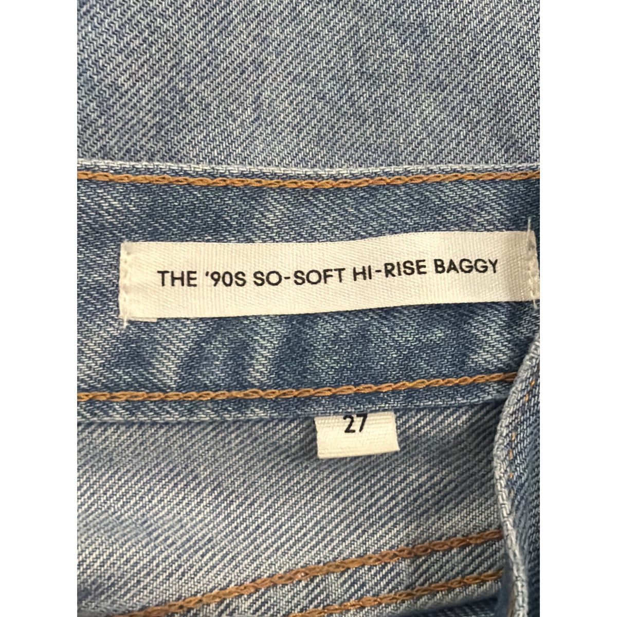 Denim Forum The 90s So Soft Hi Rise Baggy Jeans Size 27 Light Wash Aritzia Wide