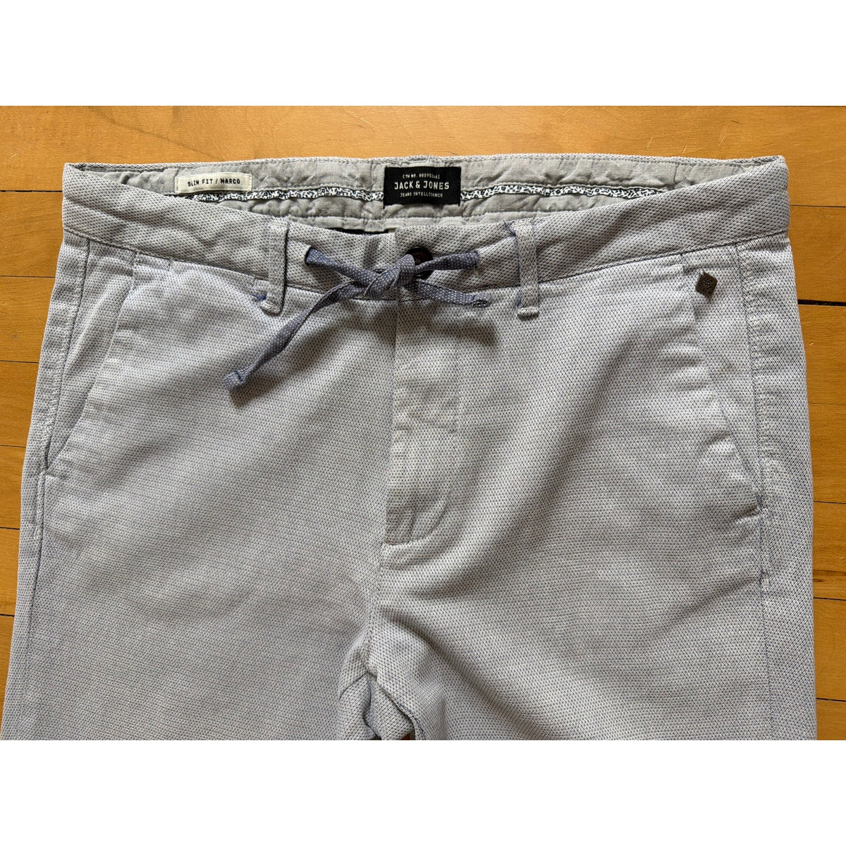 Jack & Jones Size 33 /34 Slim Fit Marco Style Light Blue Pants