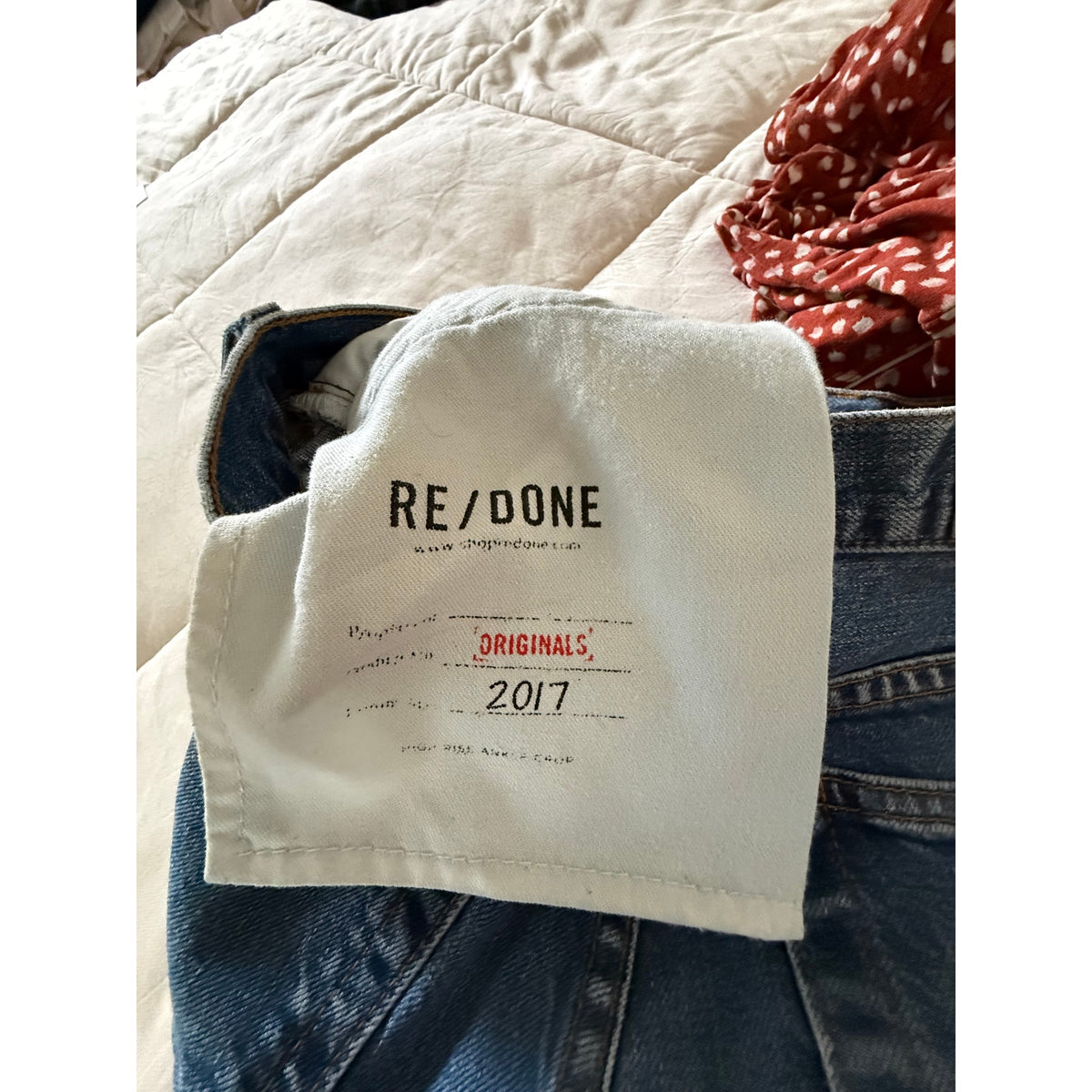 RE/DONE Originals 2017 High Rise Ankle Crop Jeans - Size 26 - EUC - MSRP $295
