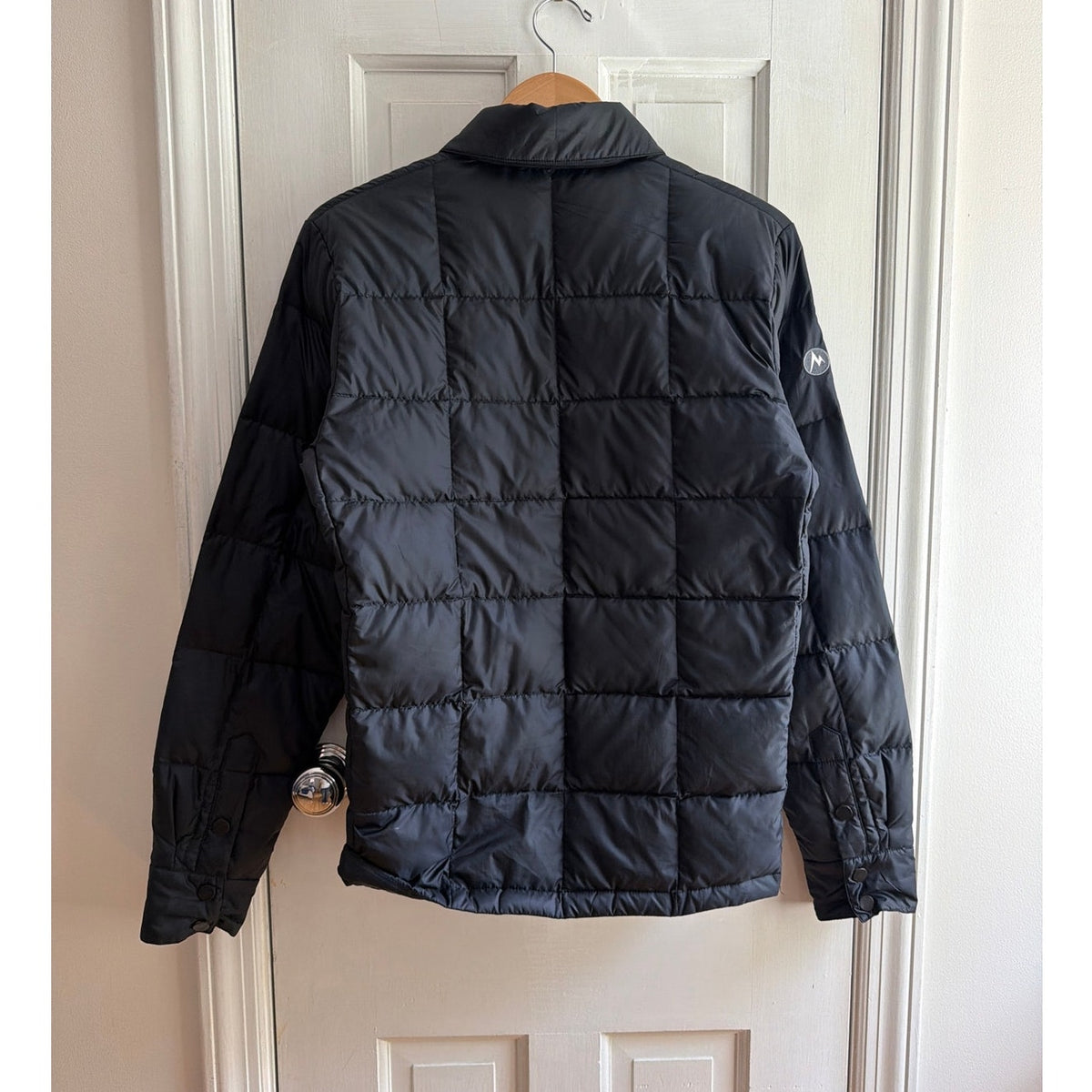 Marmot Black Insulated Down Puffer Jacket Size Small Lightweight Winter