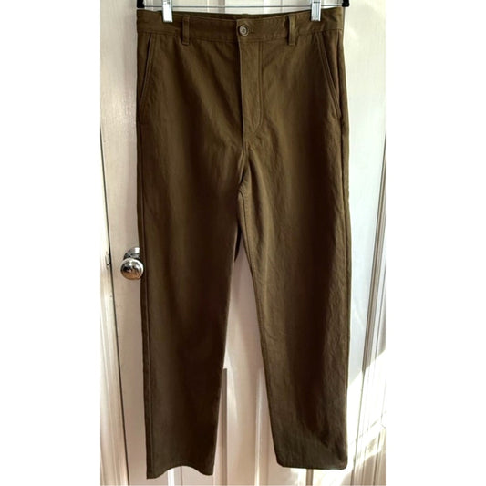 COS Olive Green Tailored Trousers Pants Women's Size 6 Minimalist