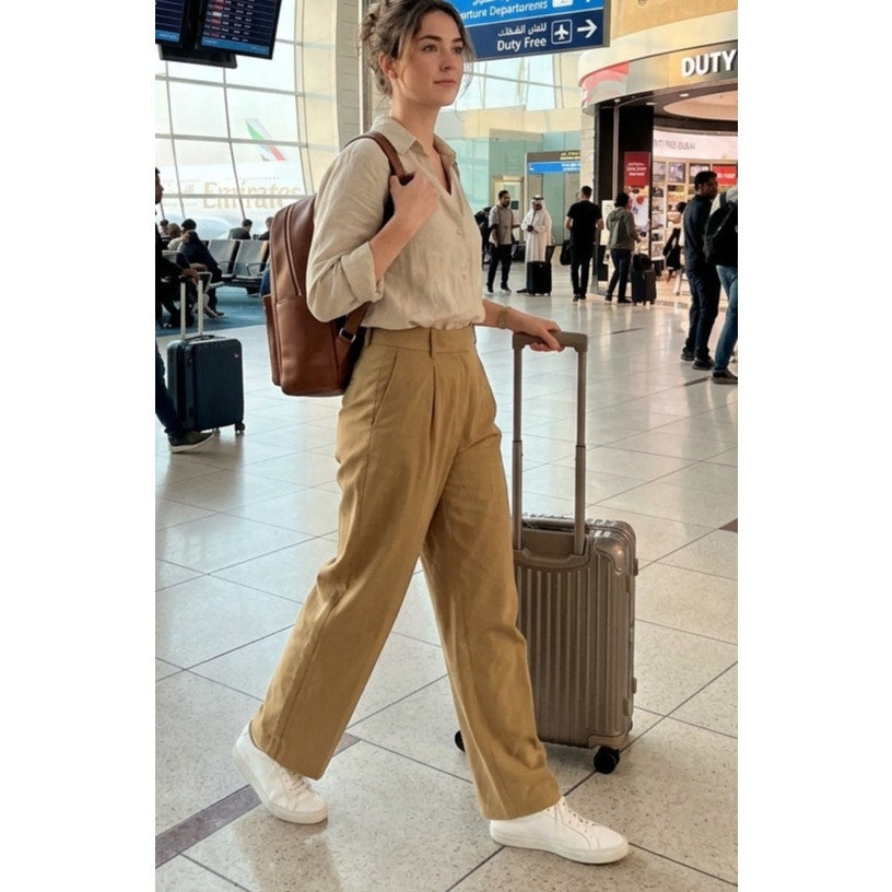 Lululemon High-Rise Wide-Leg Trouser - Khaki - Size 10 - NWOT