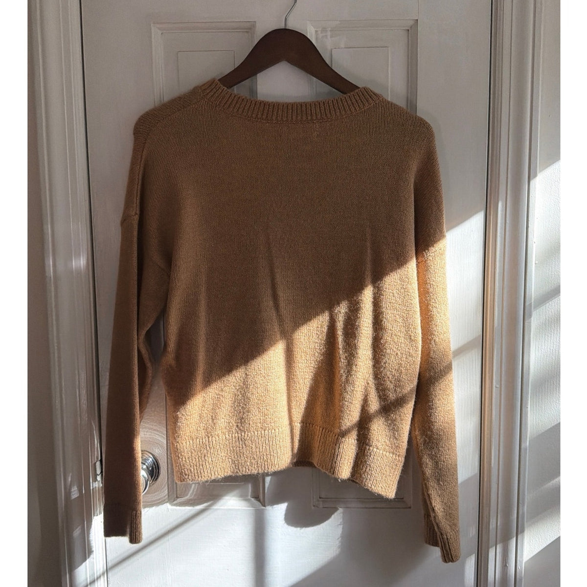 Maeve Anthropologie Neutral Checkered Knit Oversized Sweater Vest NWT S