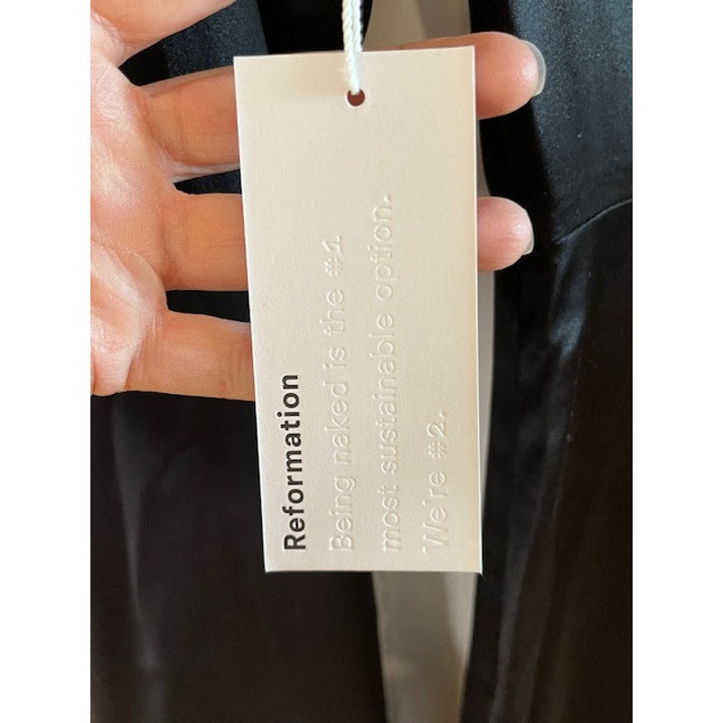 🖤 NWT Sold Out: Reformation Alaine Silk Dress | The Forever LBD - Size 2