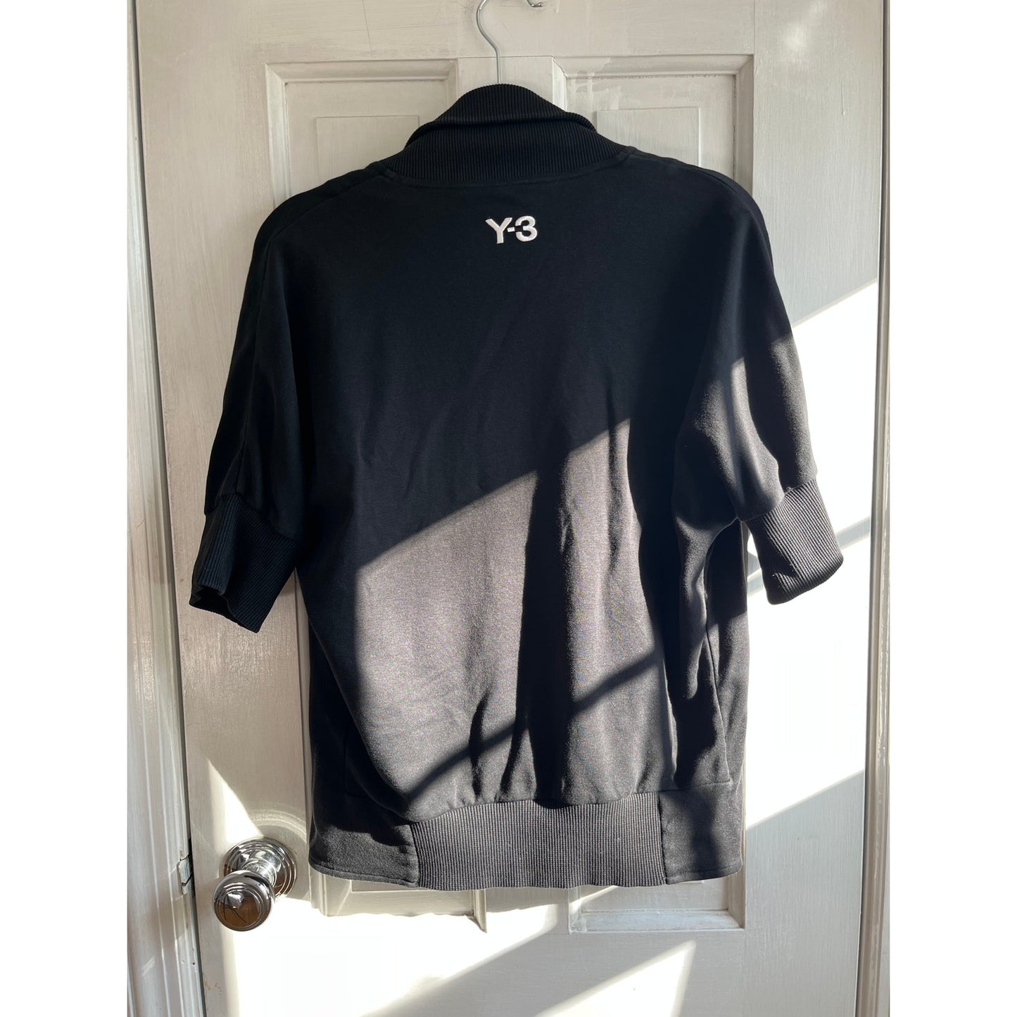Archival Y-3 Yohji Yamamoto 2008 Heavyweight Terry Short Sleeve Zip Jacket - M