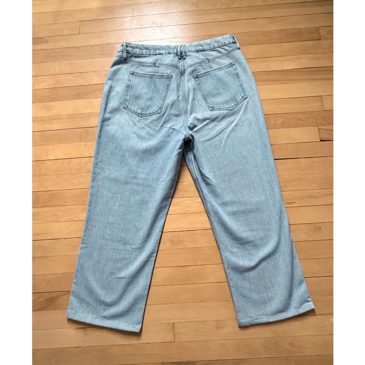 Good American Wide Leg Jeans - Light Wash - Size 14/32 - EUC