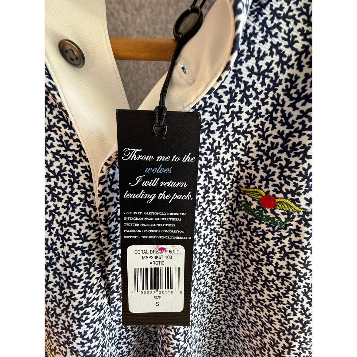 Greyson Official Baltusrol Golf Club Performance Polo Size Small
