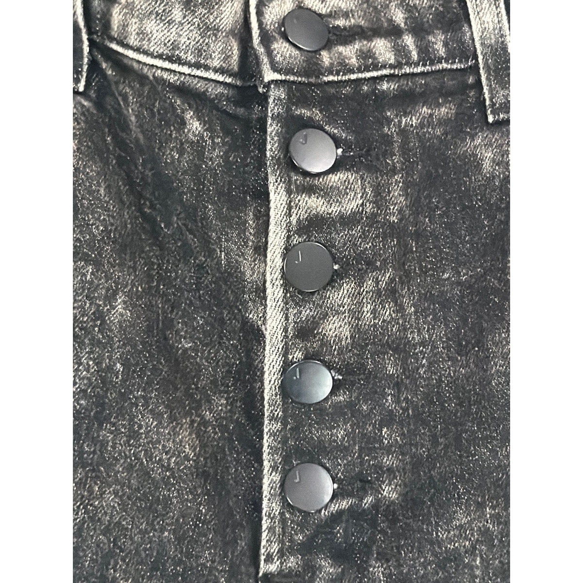J Brand Heather High Rise Slim Fit Jeans Black Faded Gray 30