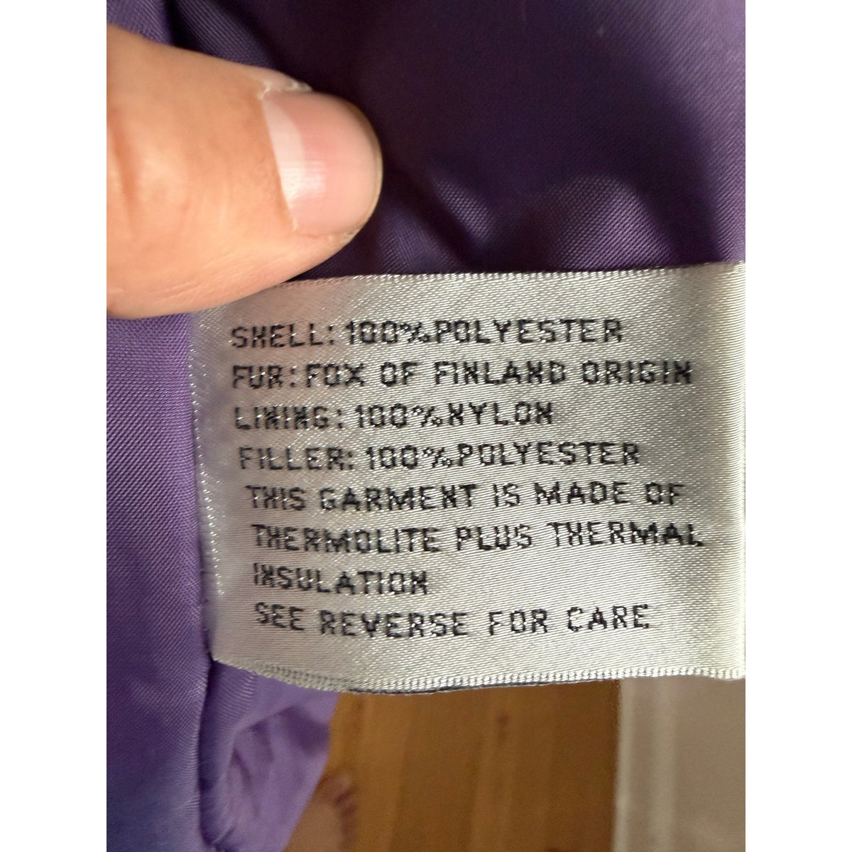 Vintage Neyelle Purple Parka Coat Womens Medium Thermolite Insulated Jacket Y2K