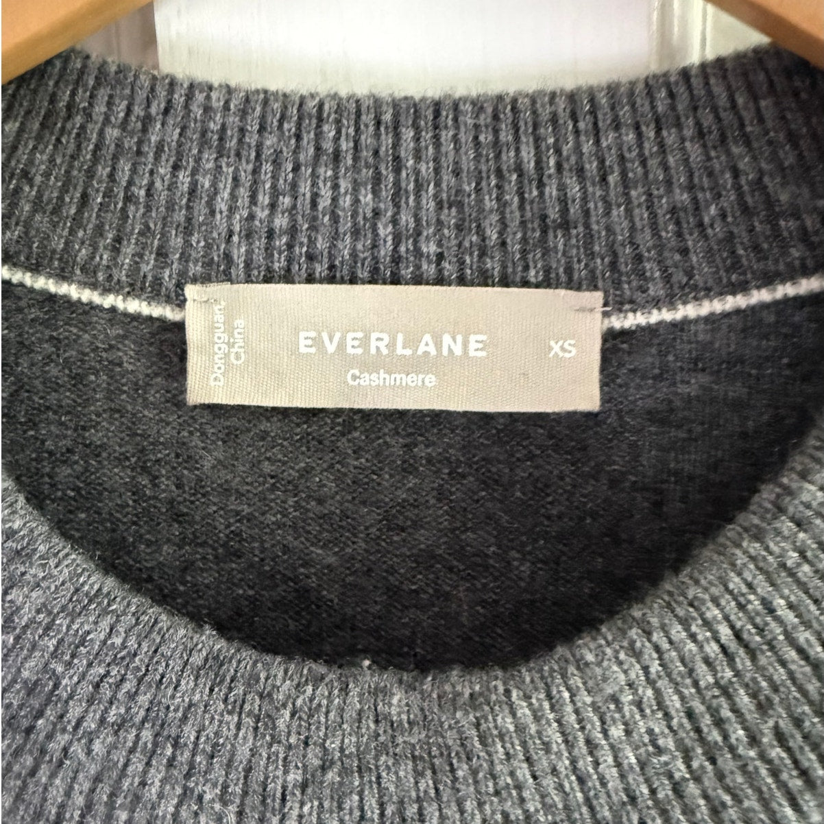 Everlane Gray Cashmere Sweater Extra Small XS Crewneck Grade-A Mongolian EUC