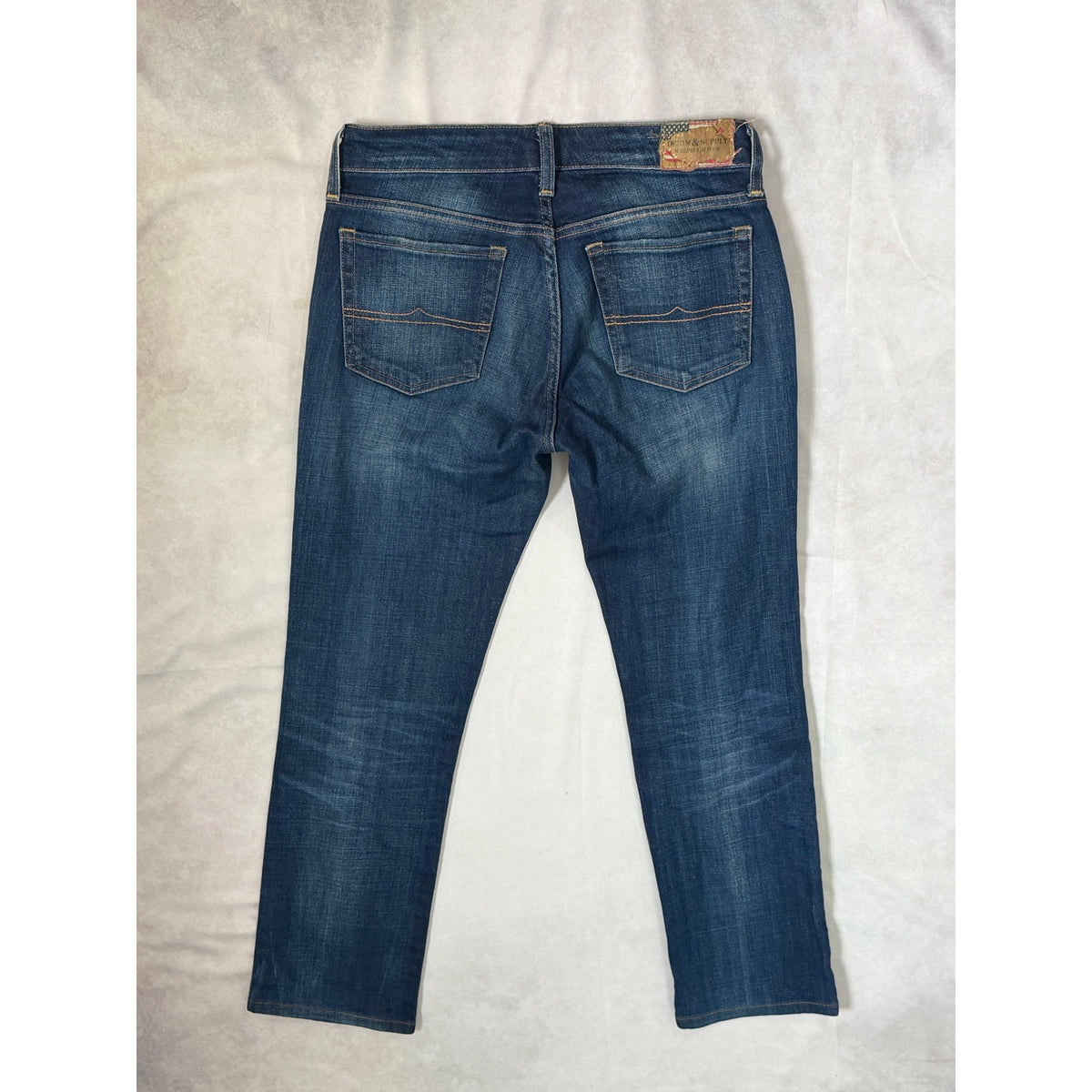 Denim & Supply Ralph Lauren Straight Leg Jeans Size 5 / 28 Medium Wash Flag Patch