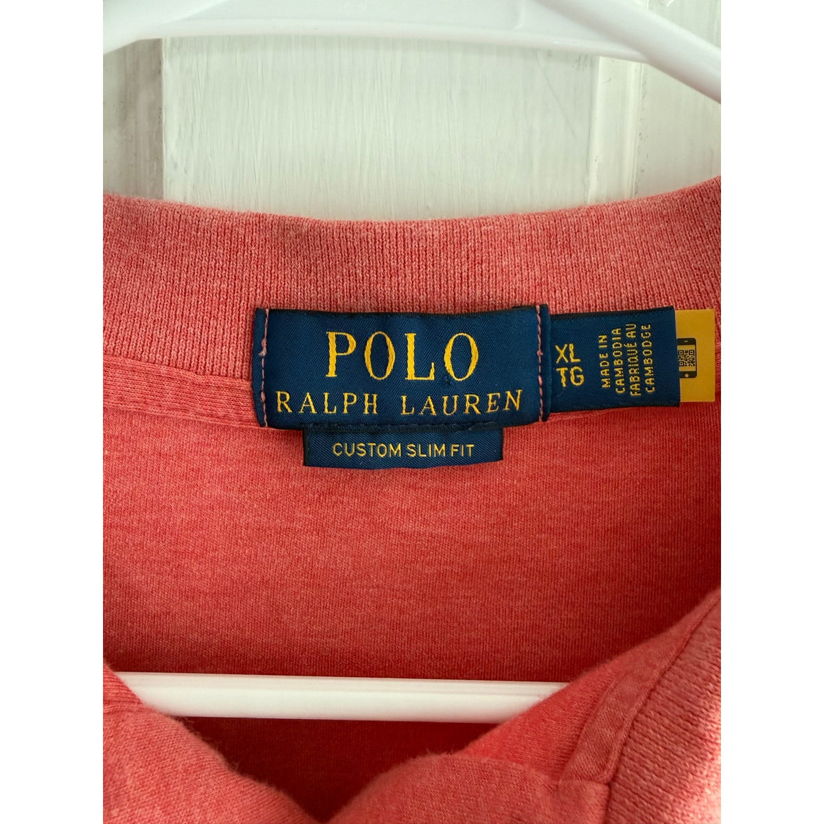 Polo Ralph Lauren Red Polo Shirt Mens with Ponyn XL