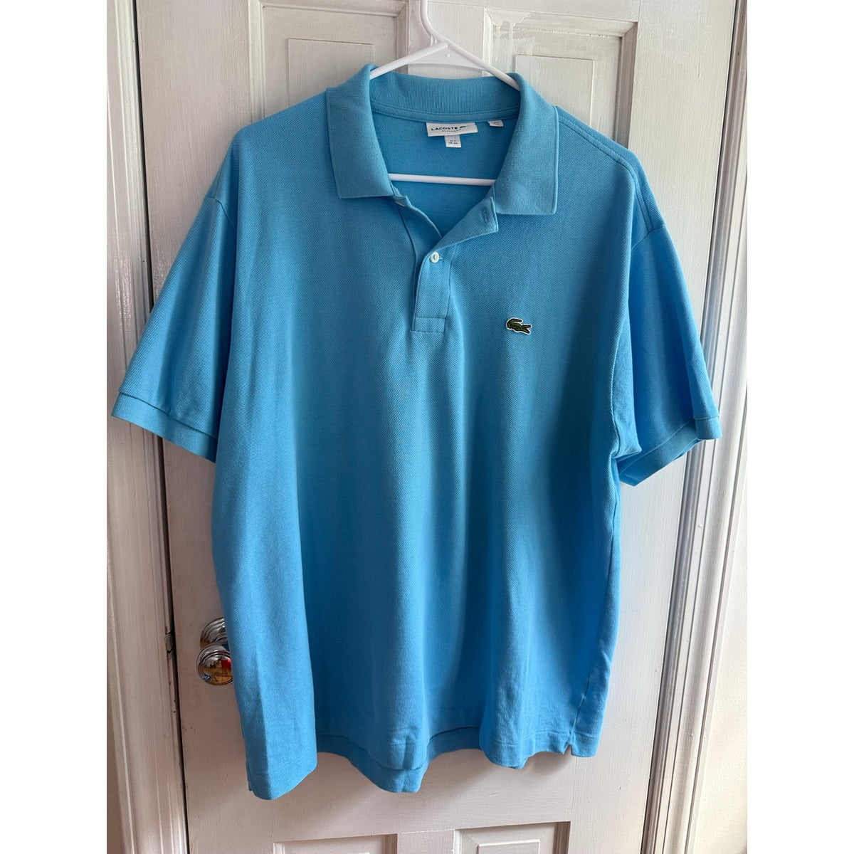 Lacoste Classic Fit Blue Polo Shirt Men's XXL Short Sleeve Cotton