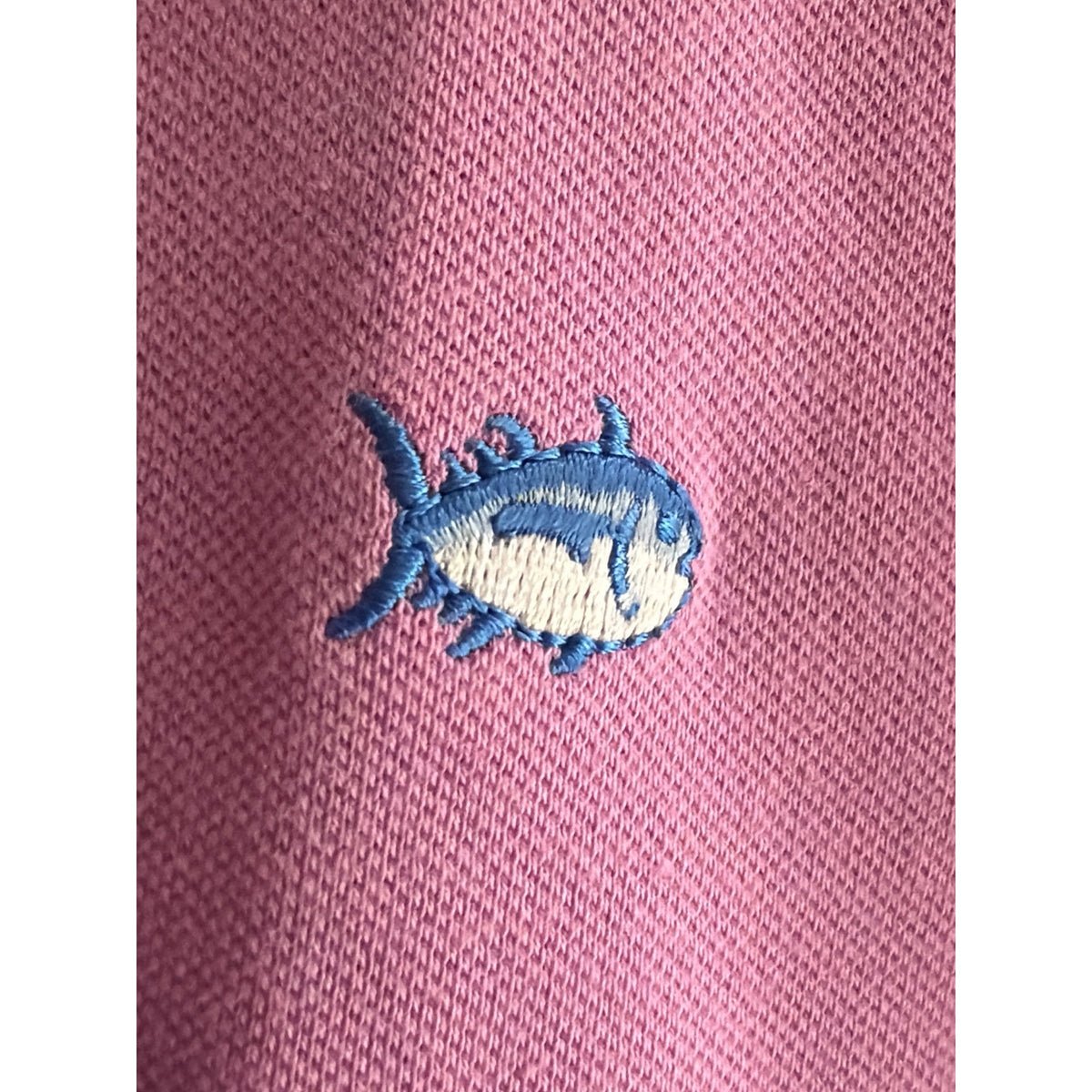 Southern Tide The Skipjack Polo Shirt Mens Large Pink Purple Embroidered
