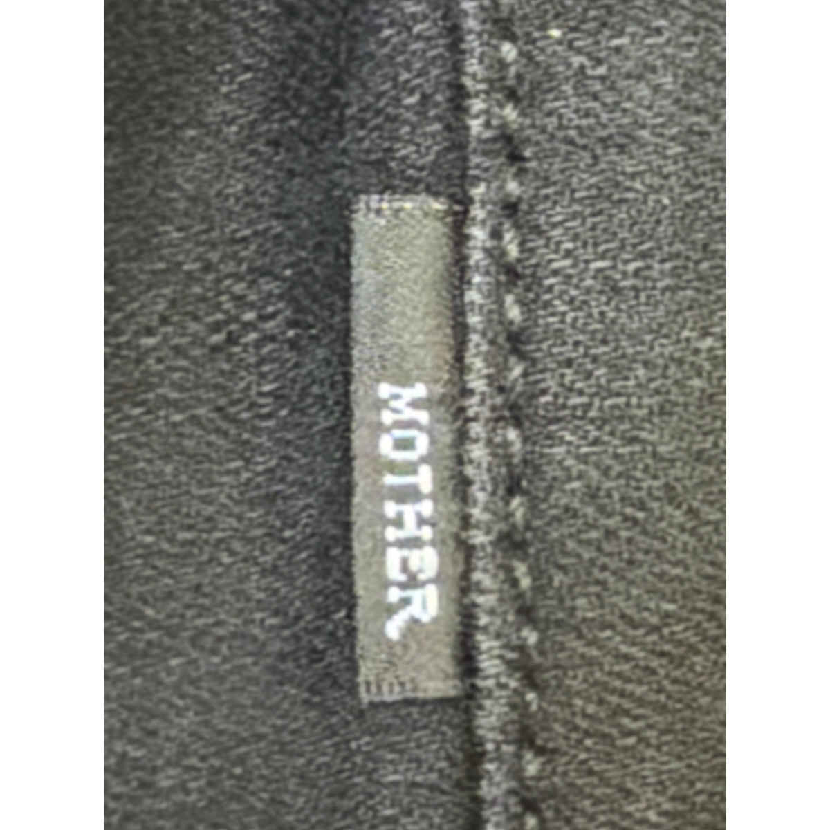 MOTHER The Insider Crop Step Fray Jeans High Rise Black Denim 27