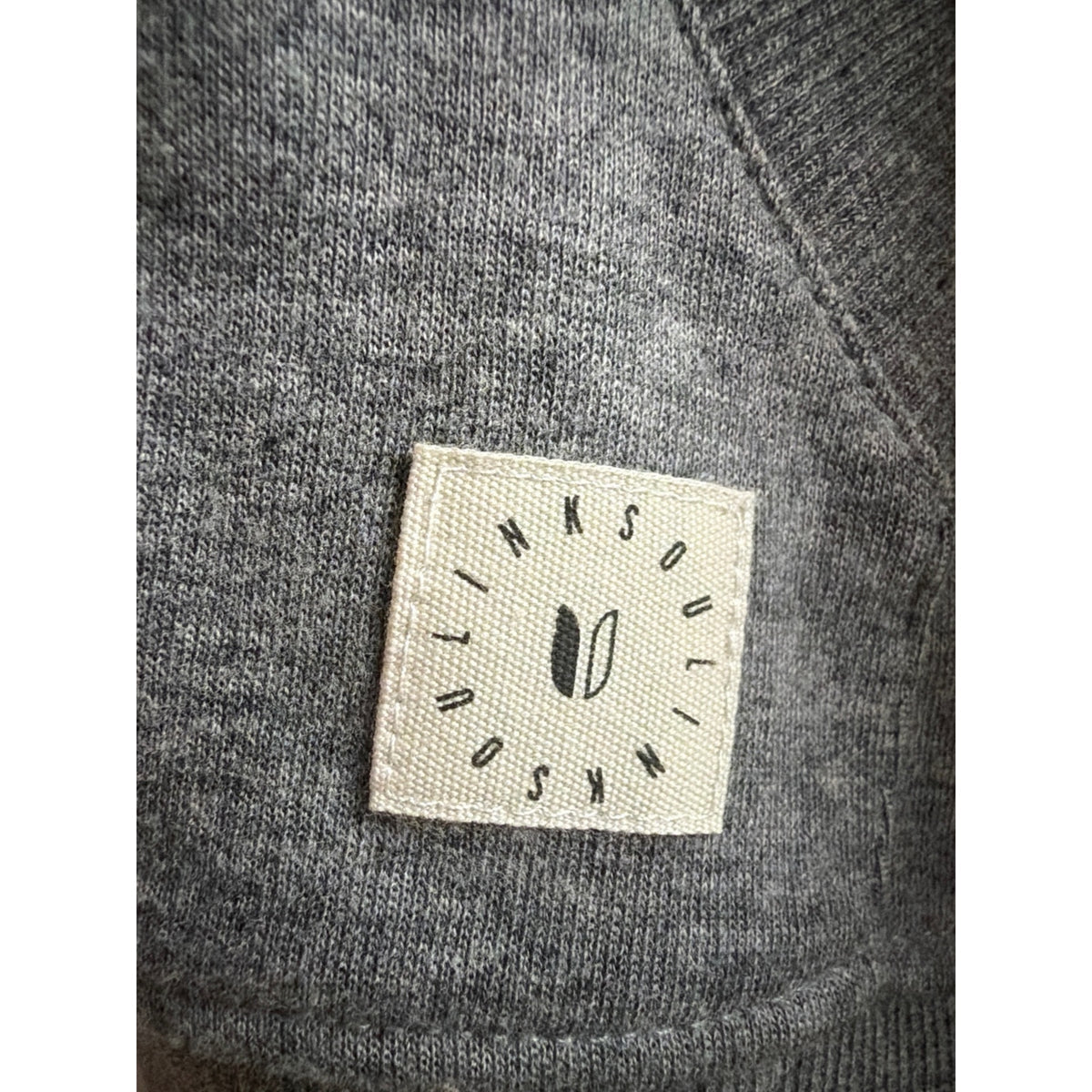 Linksoul Men's Gray Full-Zip Hooded GOLF Sweatshirt LARGE