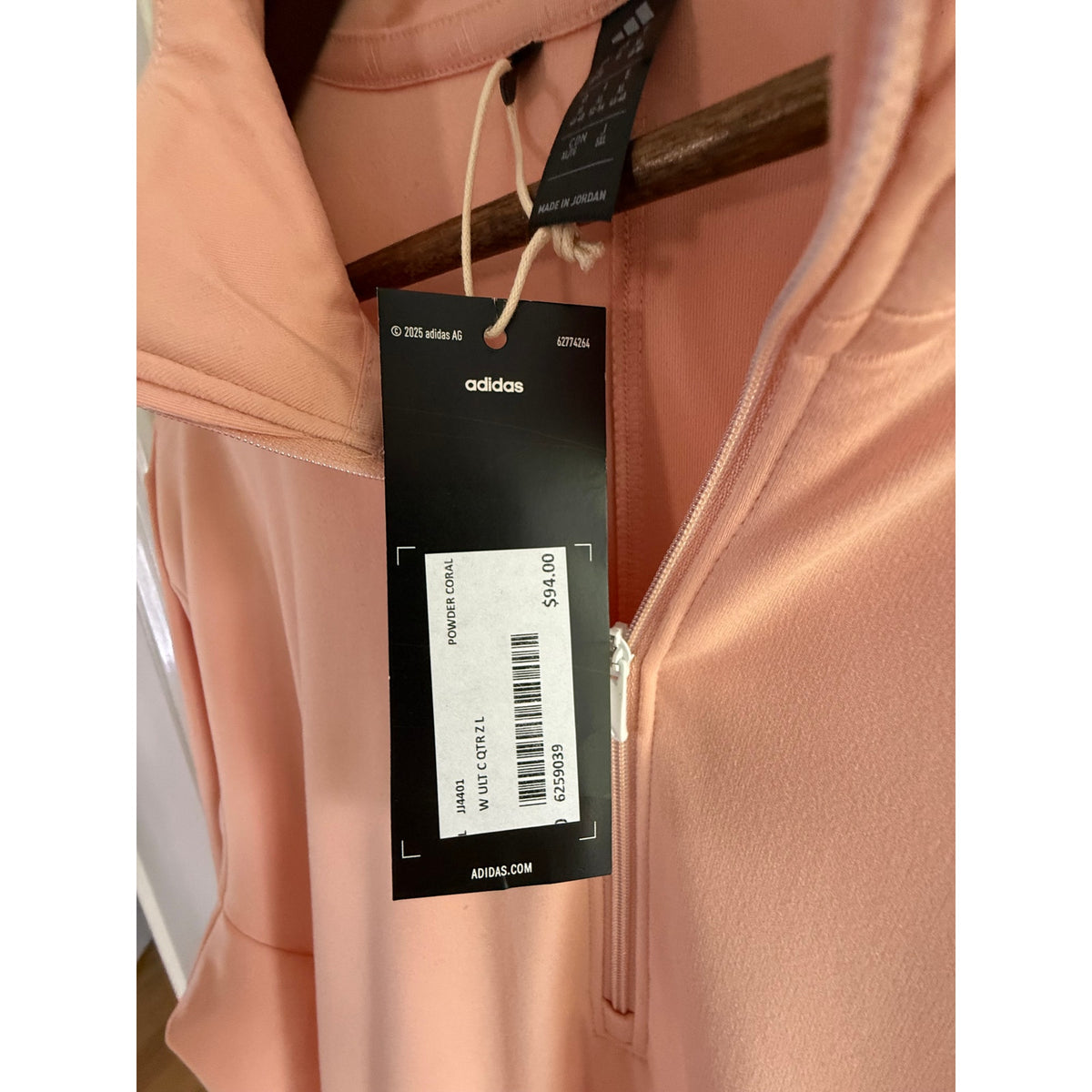 Adidas 125th U.S. Open Oakmont |Pullover| Peach| Large | NWT |