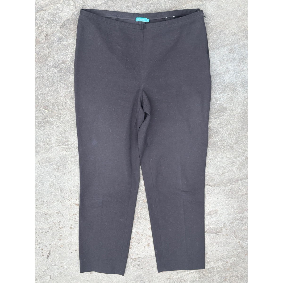 J.McLaughlin Side-Zip Ankle Pants Black Tailored Stretch Trousers Women's 4