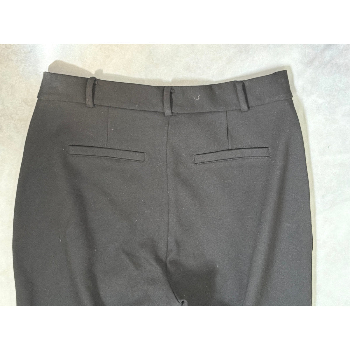 Jason Wu Black Ponte Wide Leg Trousers Size 10 Stretch High Rise Career Pants