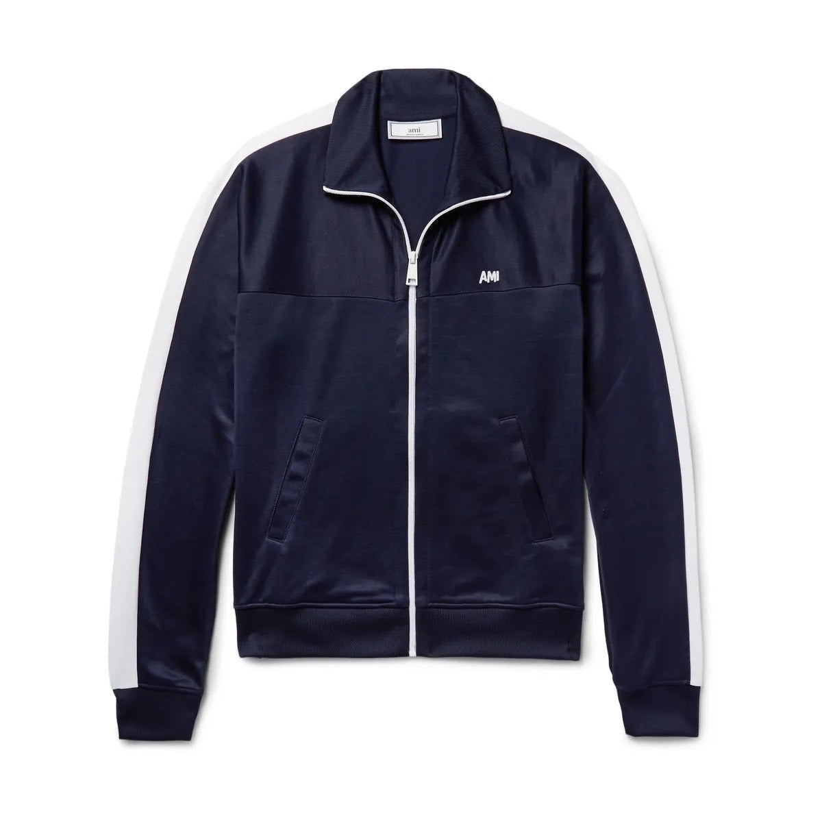 ⚓️ AMI Alexandre Mattiussi Navy Zip Track Jacket • Size XS Mint