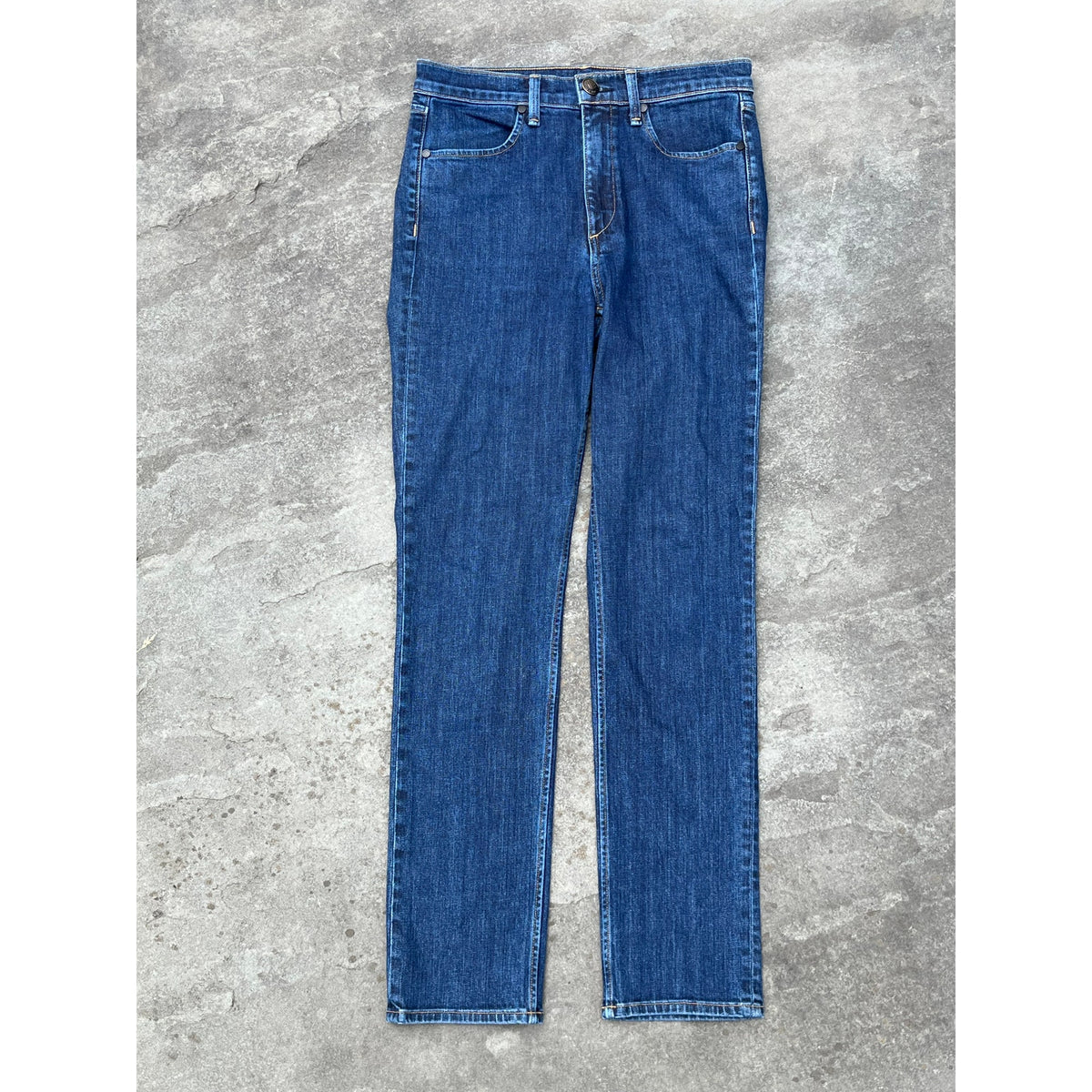 Rag & Bone Wren Ankle Slim Straight Jeans Indigo Size 27 Heritage Stretch