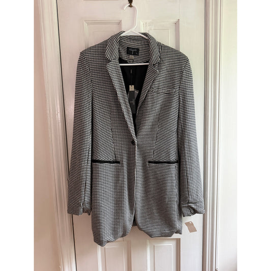 Tahari Women's Black & White Pattern Blazer Jacket - Size 8 NWT
