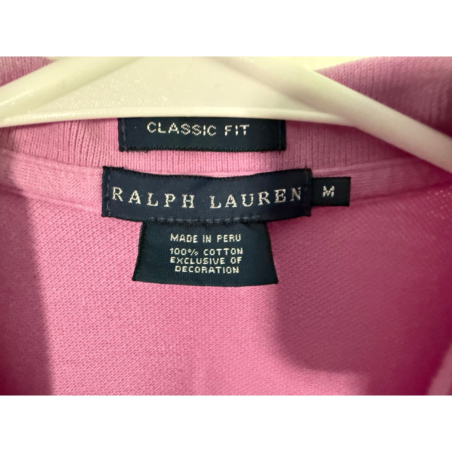 VINTAGE Polo Ralph Lauren Women’s Medium Pink Short Sleeve Polo Shirt EUC