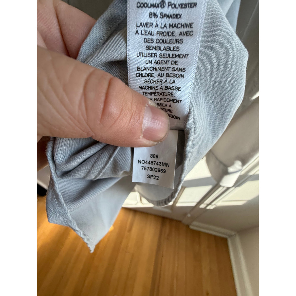 Nordstrom Tech-Smart Extra Slim Fit Dress Shirt Gray Size 17 34/35 EUC