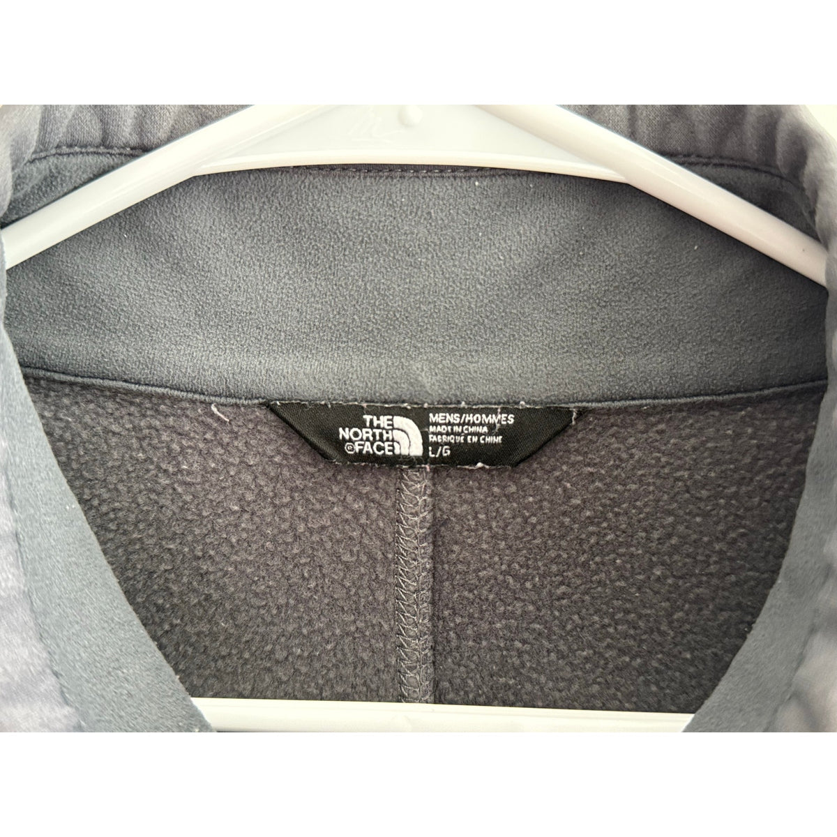 The North Face Men's Full Zip Fleece Jacket Heathered Grey Size Large Gorpcore