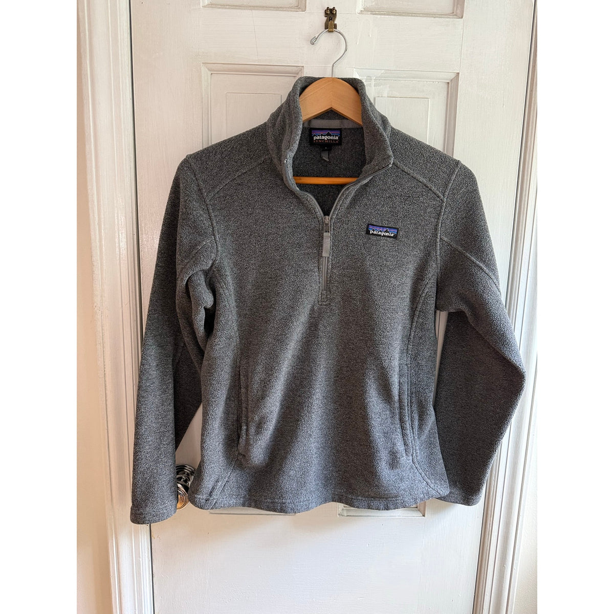 Patagonia Synchilla Fleece Quarter-Zip Pullover Grey - Size Small