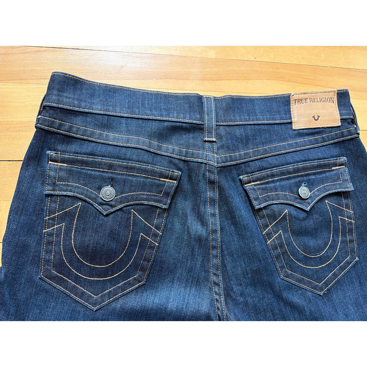 True Religion Geno  Jeans Mens 38 Dark Wash MADE IN USA