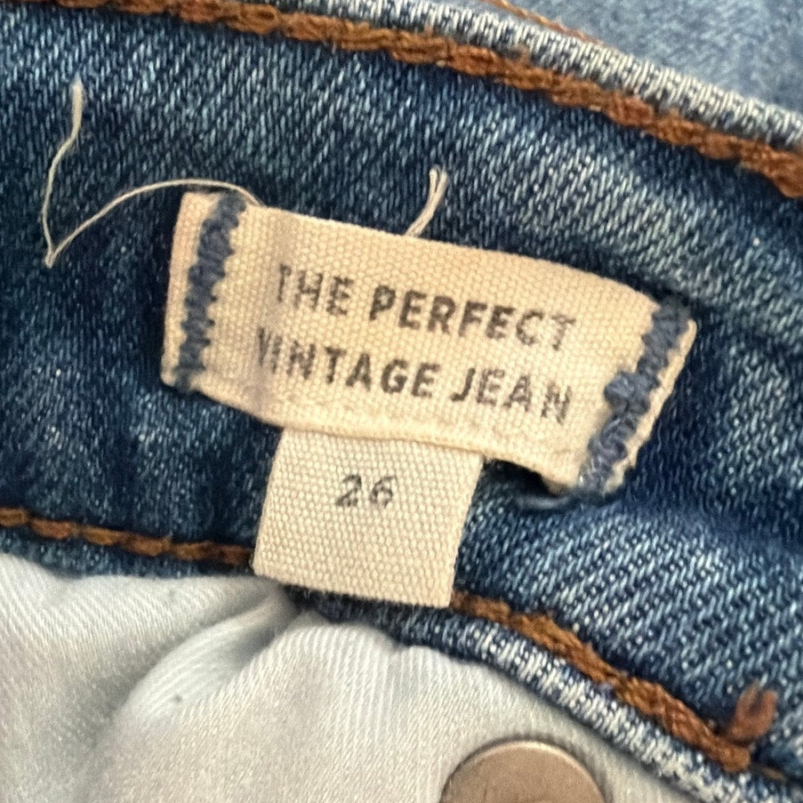 Madewell Size 26 The Perfect Vintage Distressed Jean
