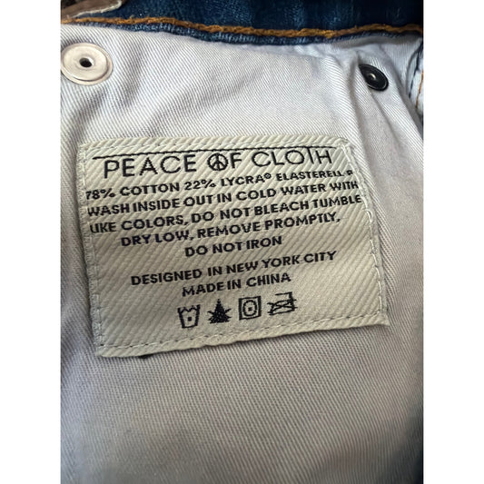 Peace Of Cloth Size 8 Dark Wash High Rise Relaxed Bootcut Jeans EUC