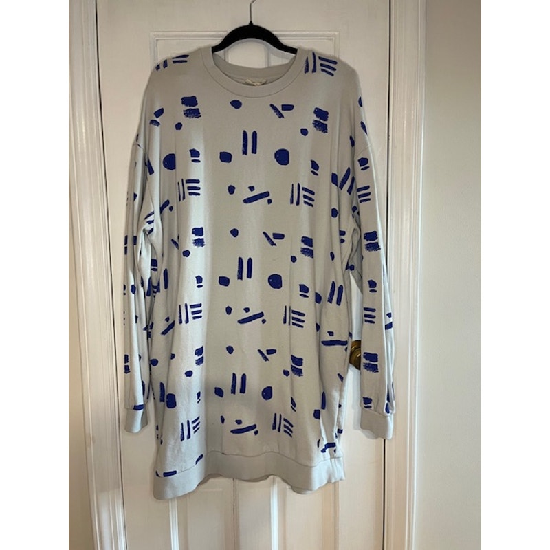Cub and Pudding sweatshirt dress -Hand Drawn