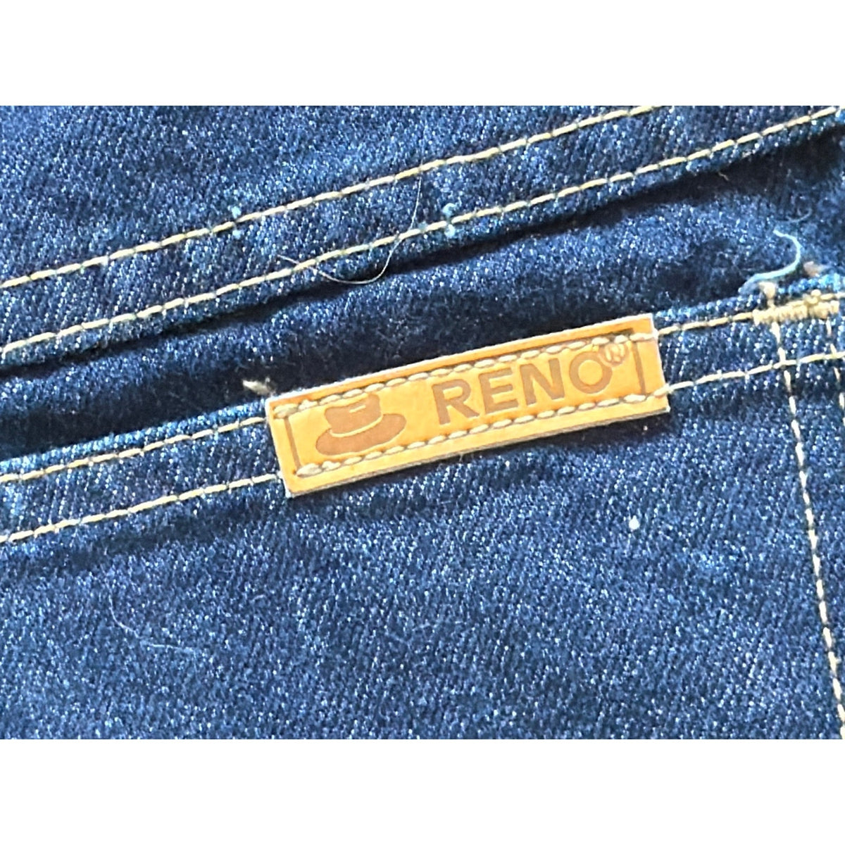 Vintage Reno Size XS Dark Wash High Rise Slim Fit Flower Embroidered Jeans