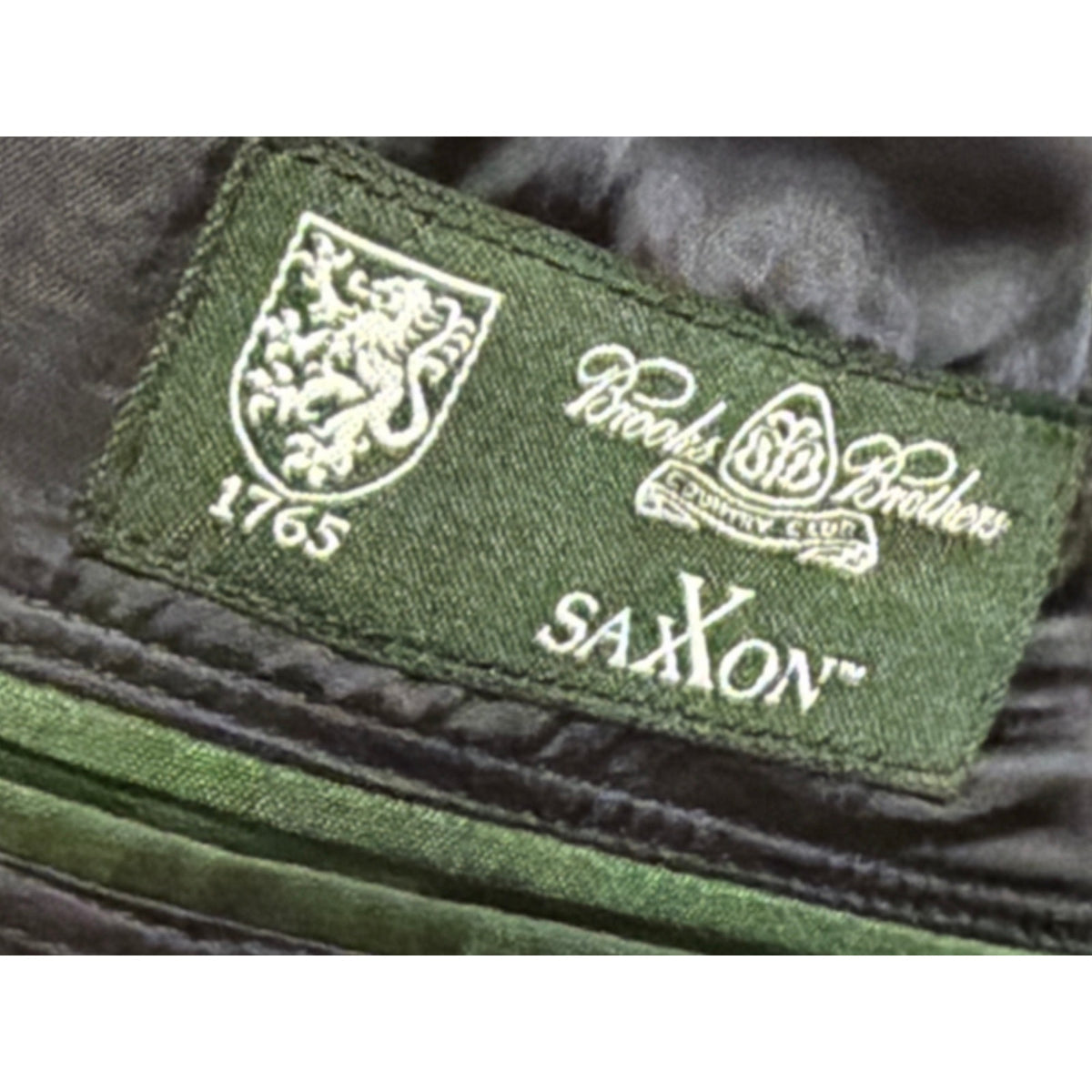 Brooks Brothers Navy Saxxon Wool Blazer 38R Gold Buttons