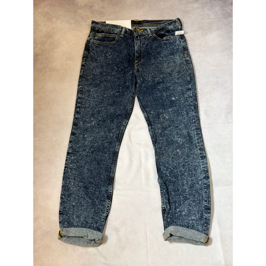 NWT BDG Retro Acid Wash Slim Straight Denim Blue Jeans Size 30