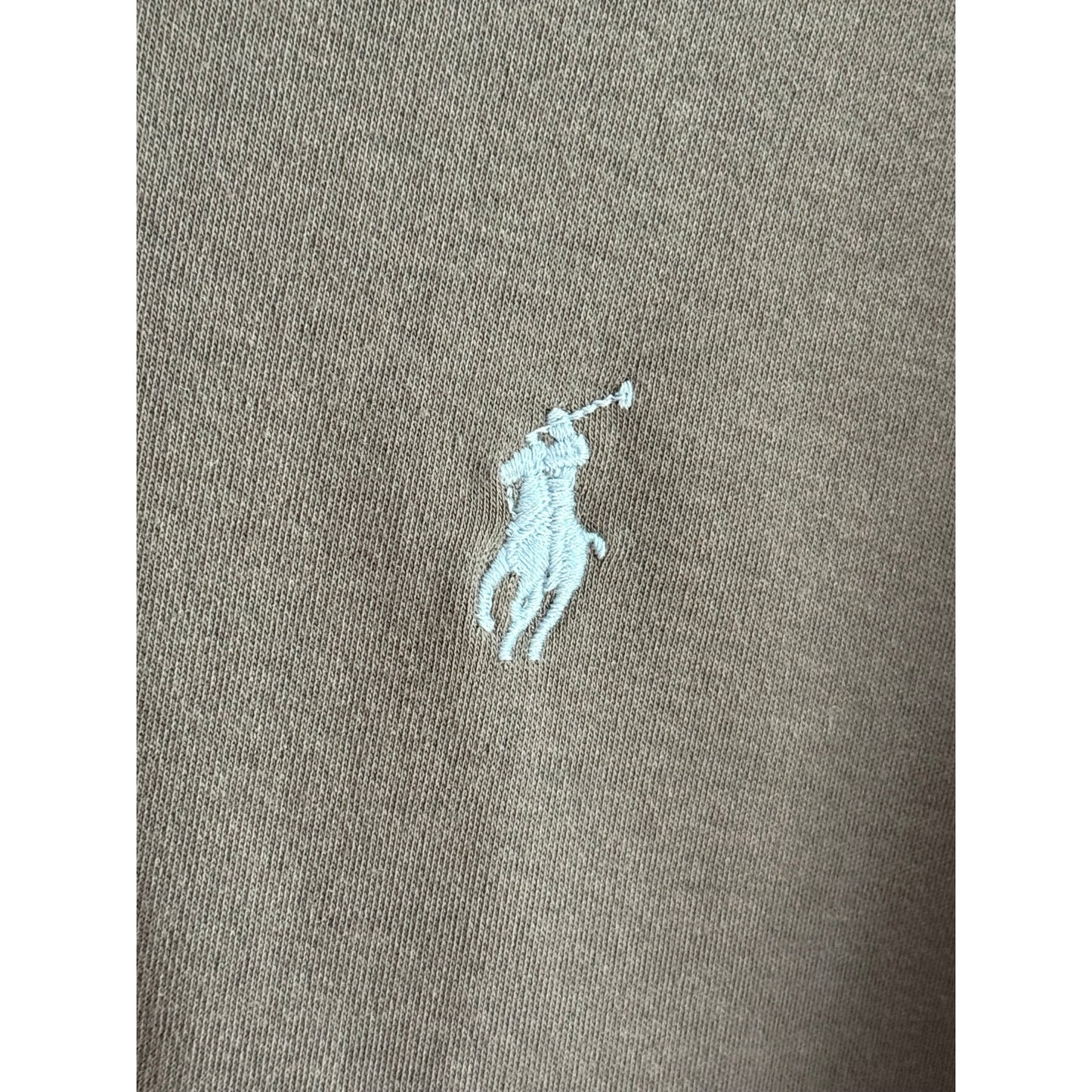 Polo Ralph Lauren Gray Polo Shirt Men's Light Blue Pony - Large