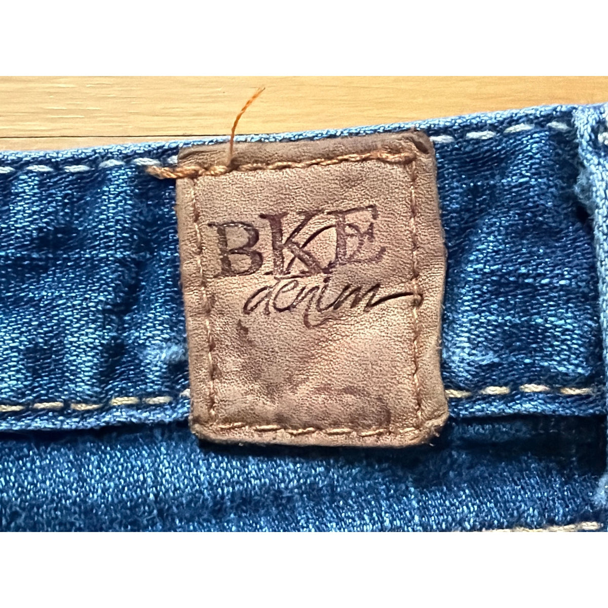 Antik Denim Womens Size 29 Distressed Bootcut Low Rise Jeans With Pocket Detailing