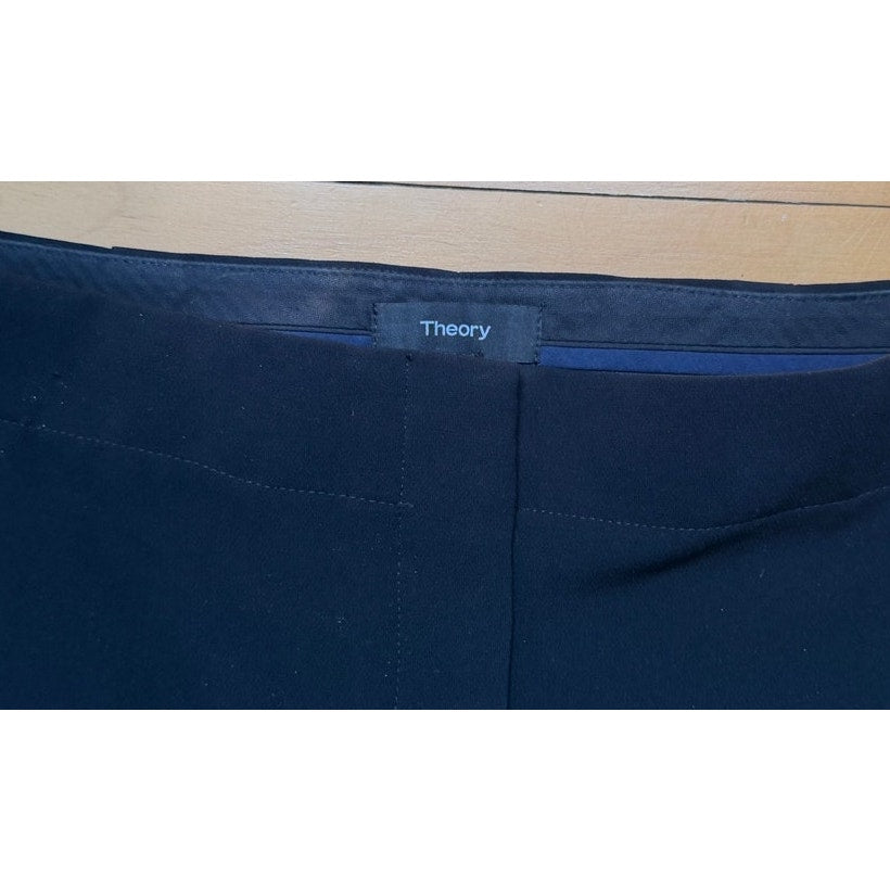 Theory Litrella Admiral Crepe Straight Leg Pants - Size 4
