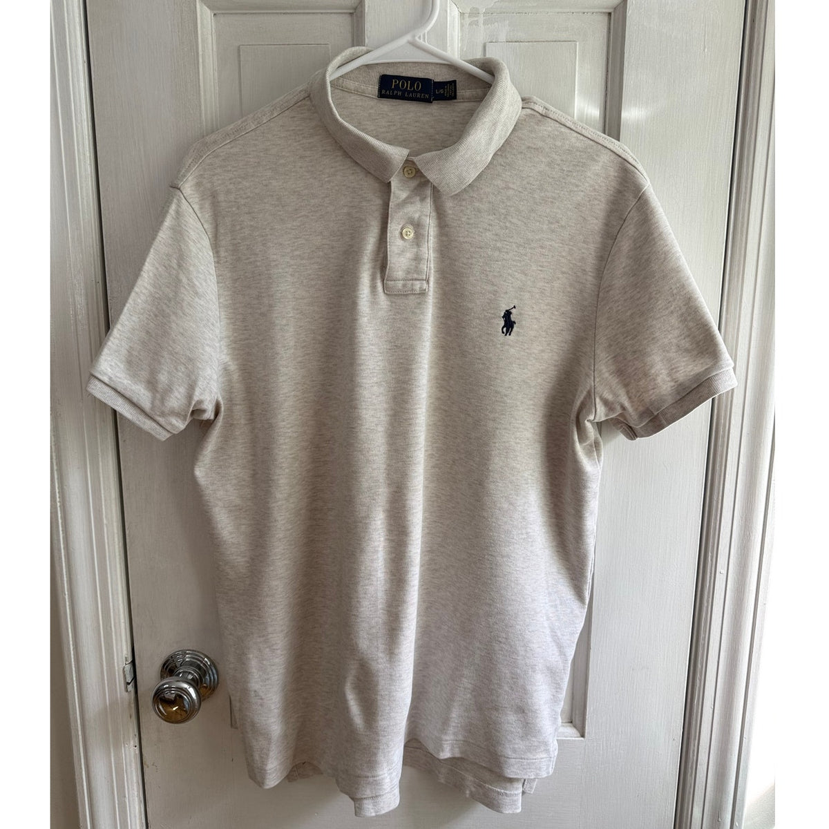 Polo Ralph Lauren Cream/White Men's Polo Men's Navy Pony Large