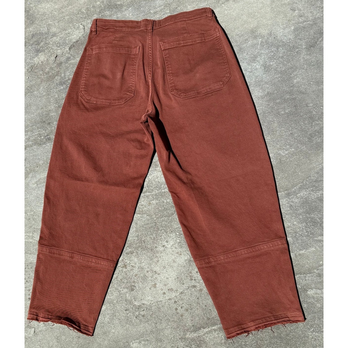 Everlane Way-High Curve Jean Rust Brown Red Size 6 EUC Sculptural