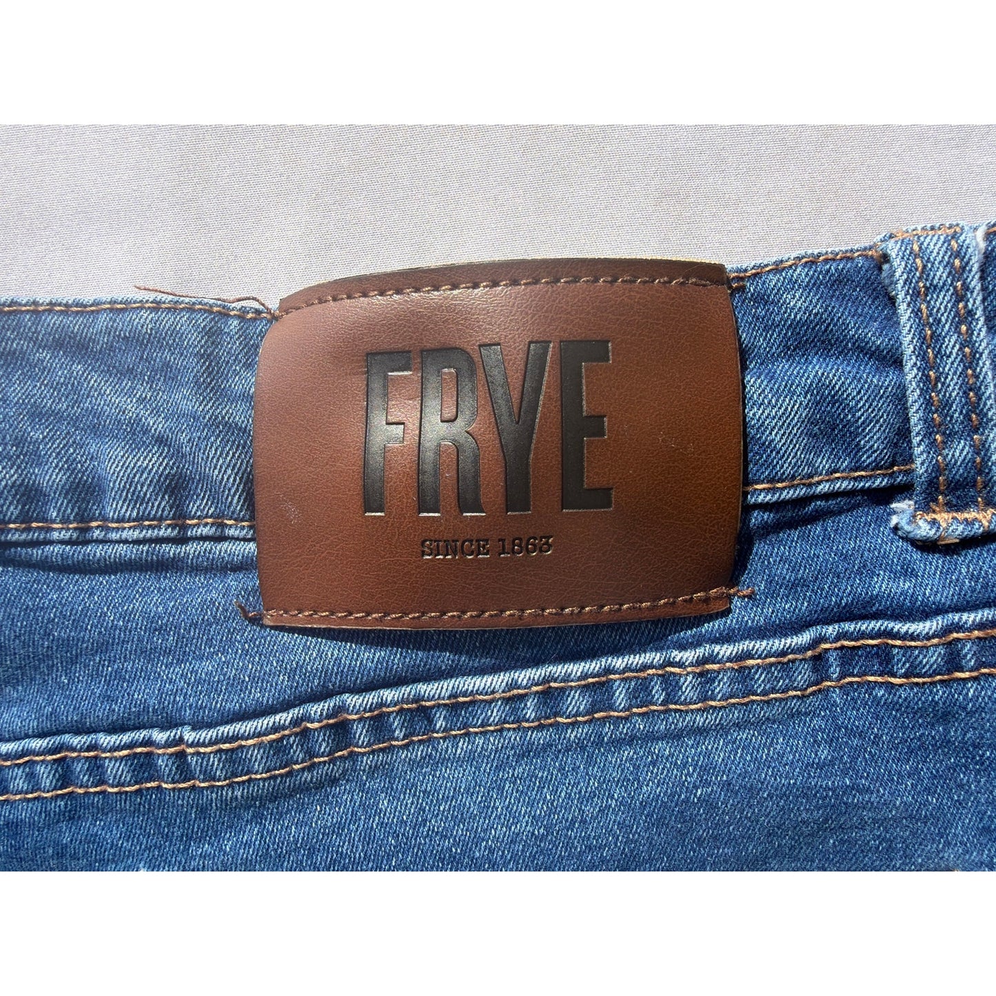Frye Size 16 Blue High Rise Slim Fit Jeans EUC