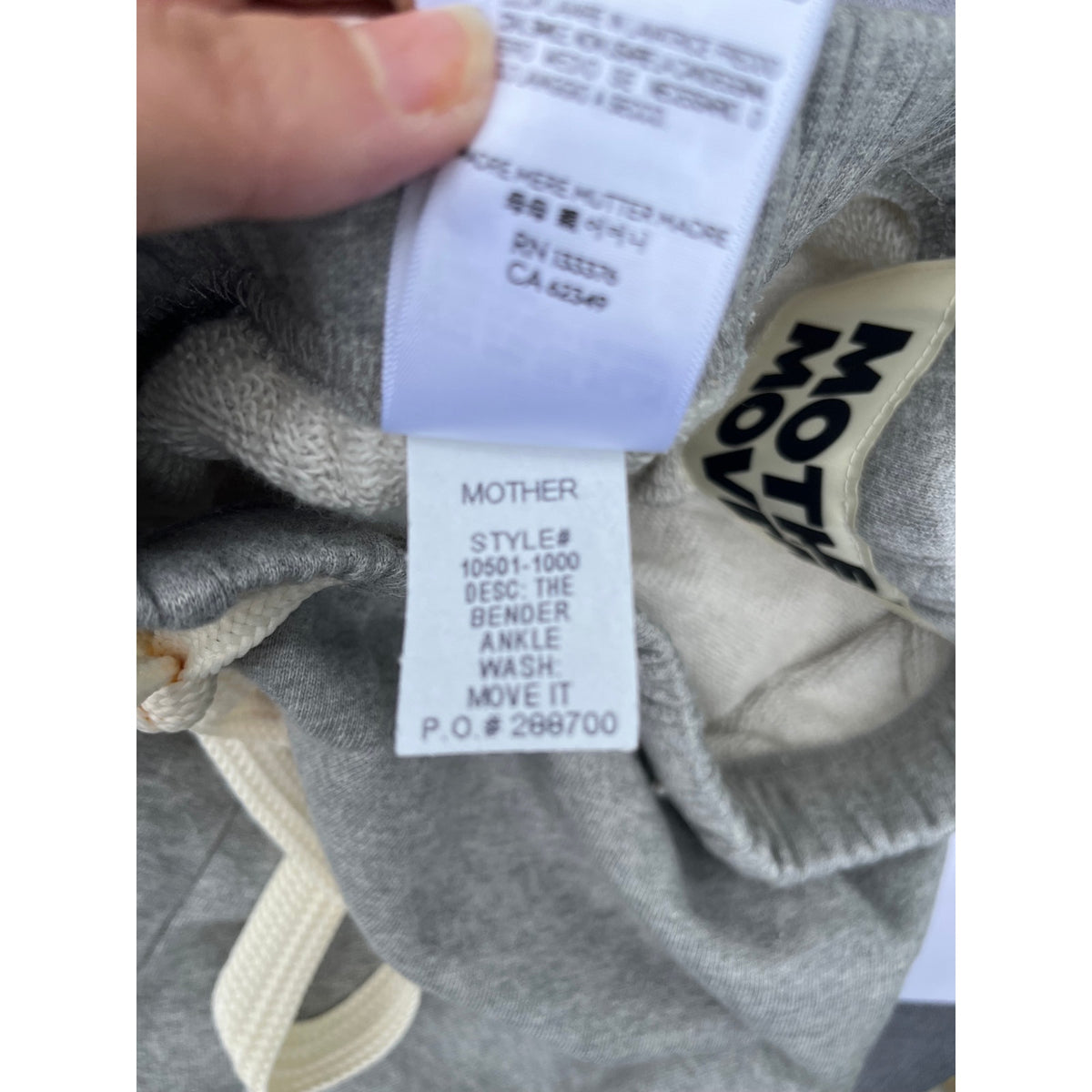 MOTHER Move It The Bender Ankle Sweatpants Heather Grey Small NWT