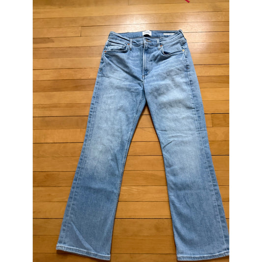 Citizens of Humanity Isola Cropped Boot Jeans Size 27 Light Wash EUC