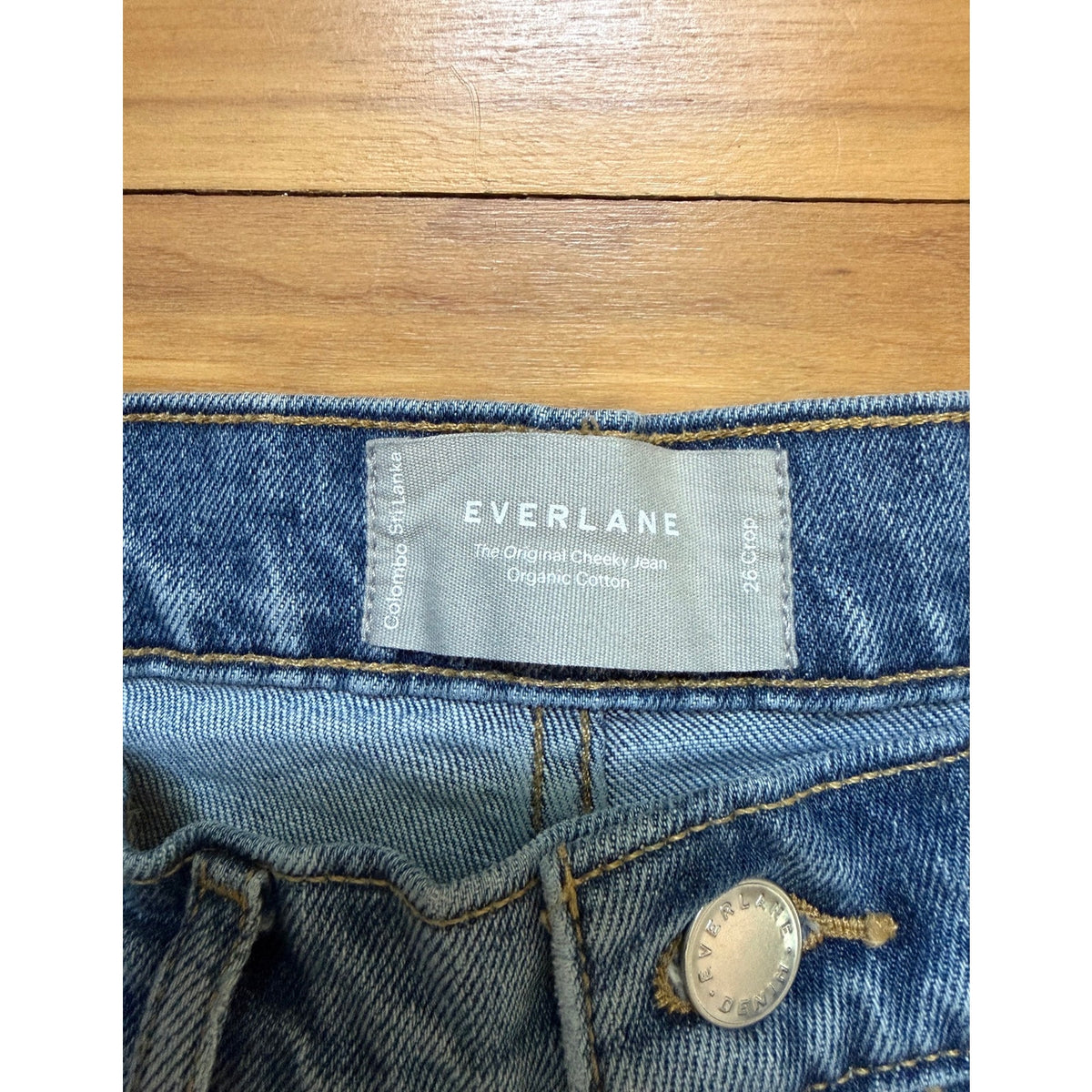 Everlane The Original Cheeky Jean Size 26 Crop Straight Leg High Rise EUC