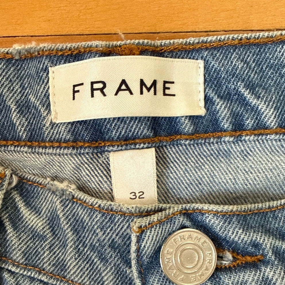 Frame Size 32 Le High Straight Leg Jeans