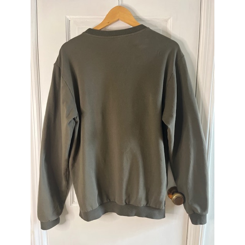 Moschino Underwear Oversized Tape Khaki Sweatshirt- XS but fits more like S or M